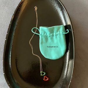 Tiffany Elsa Peretti Open Heart Necklace.